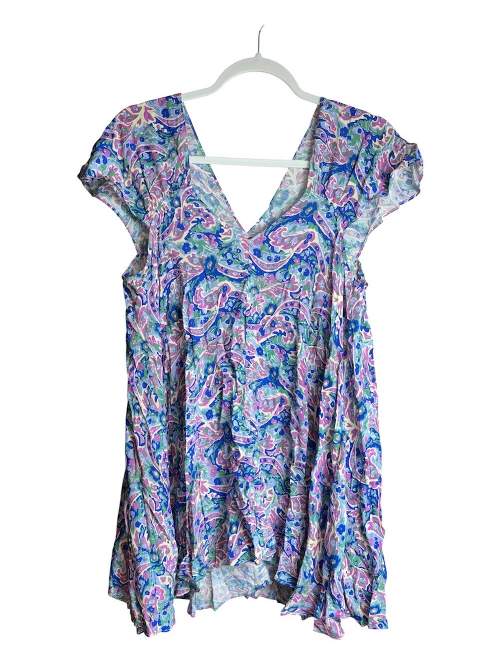 Matilda Jane In the Maze Paisley Top Women Size L NWT